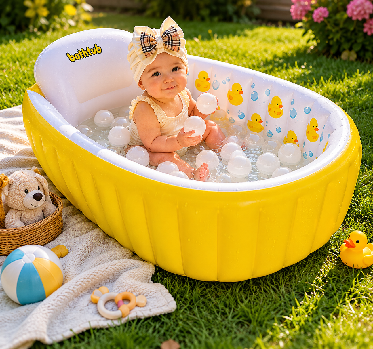 Baignoire Gonflable Bébé Portable