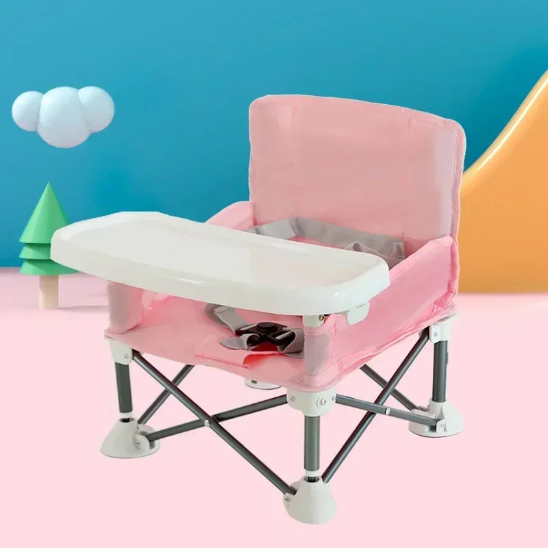 Chaise Bébé Portable Pliable avec Tablette