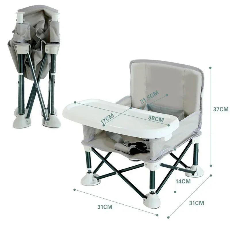 Chaise Bébé Portable Pliable avec Tablette