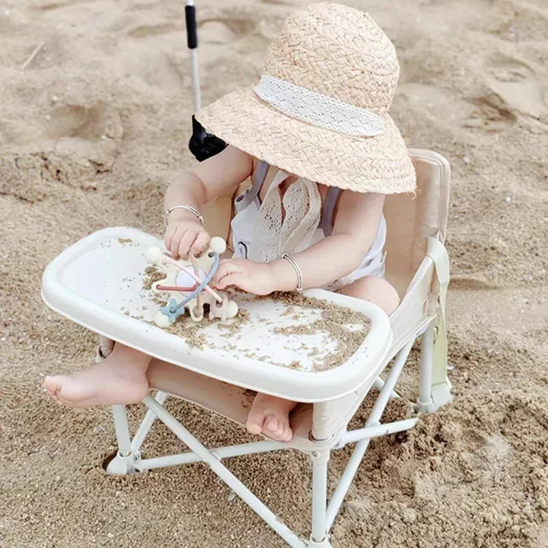 Chaise Bébé Portable Pliable avec Tablette